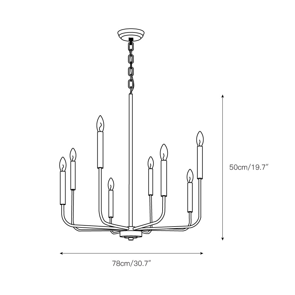 Arlin Candle Chandelier - view 6