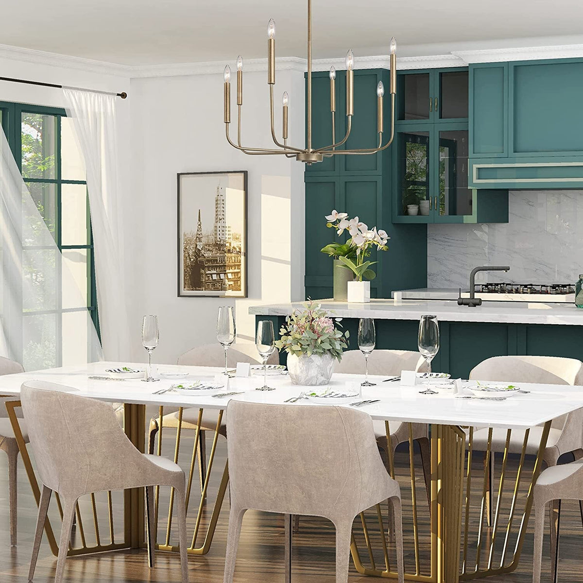 Arlin Candle Chandelier - view 18