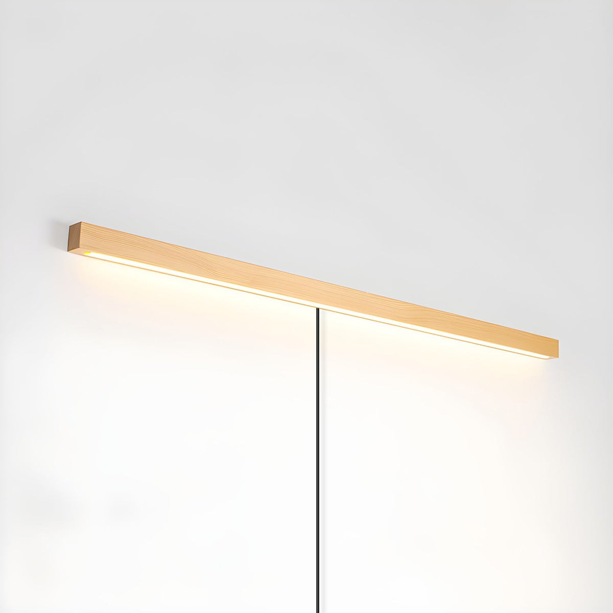 Arlo Linear Wood Plug-in Wall Light