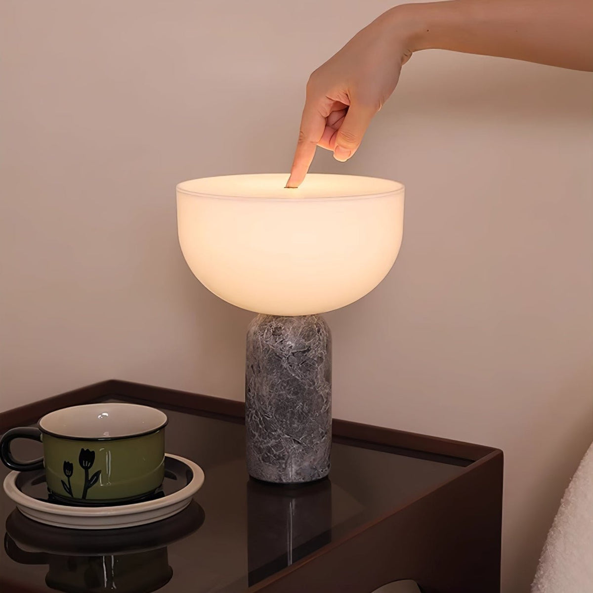 Arno Sphere Marble Table Lamp