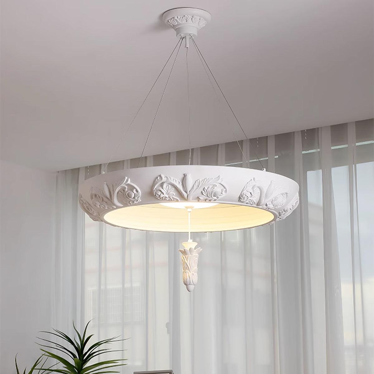 Artistic Carved Plaster Chandelier - view 12