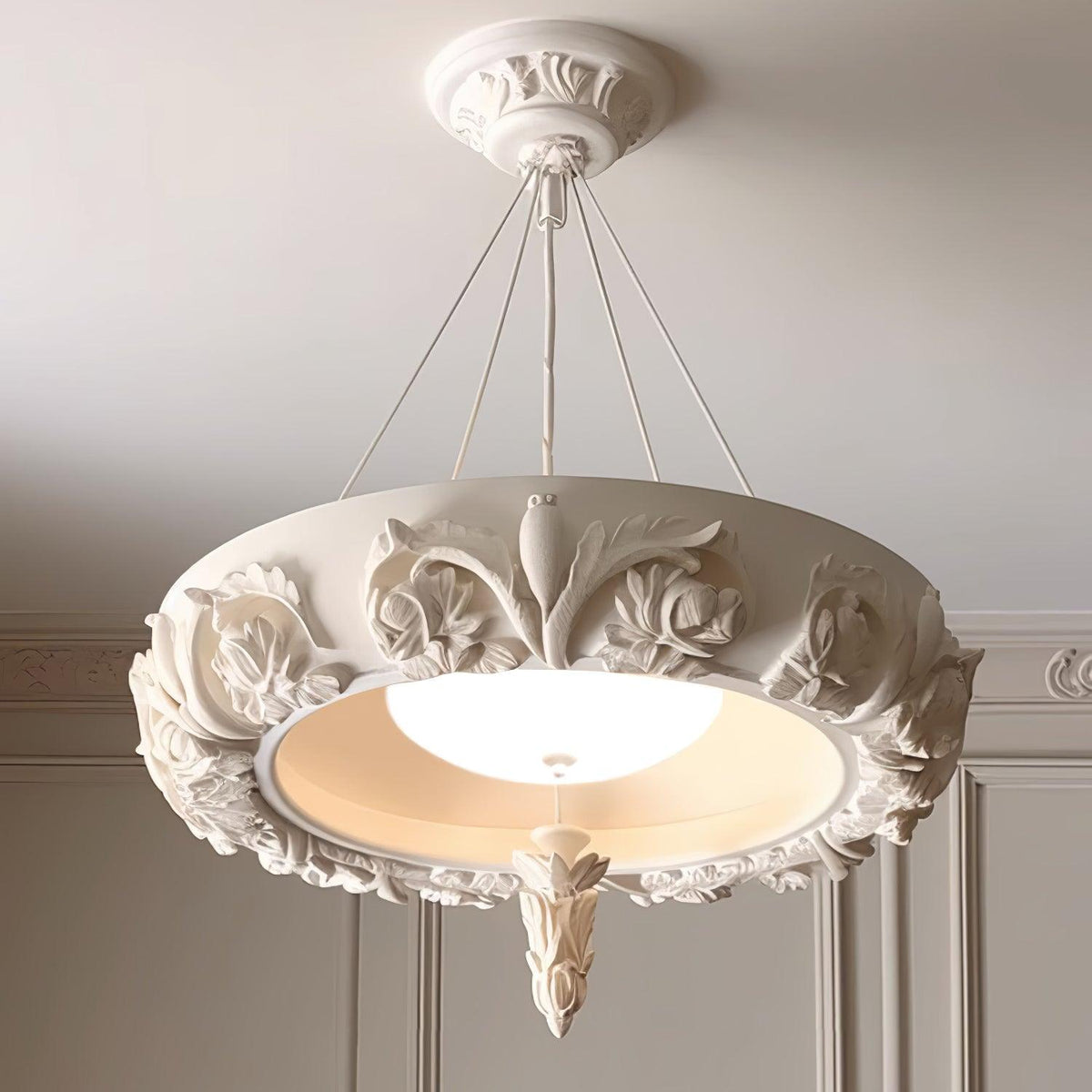 Artistic Carved Plaster Chandelier - view 20