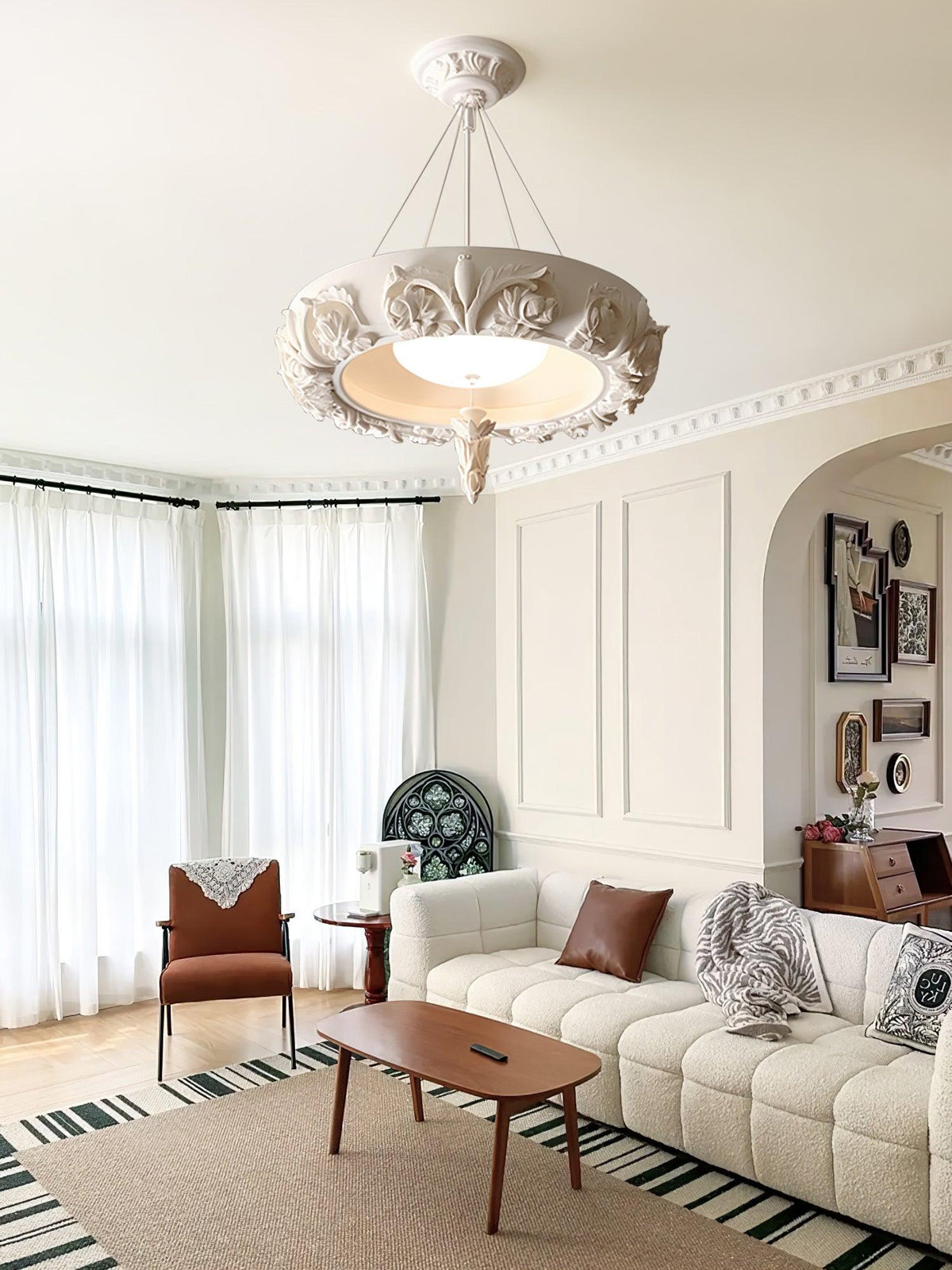 Artistic Carved Plaster Chandelier - view 30