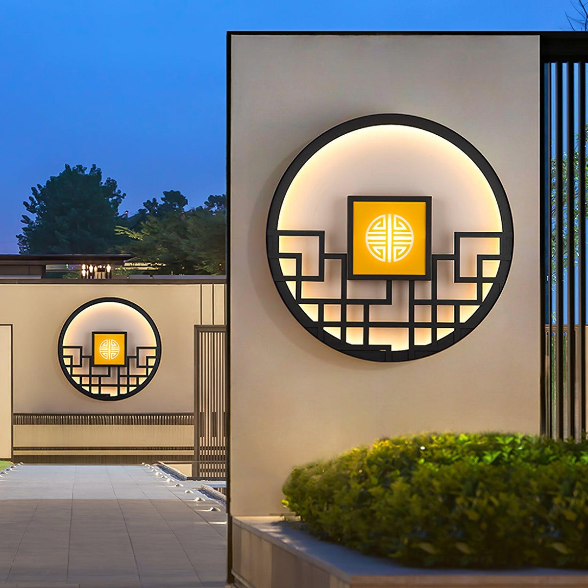 Round Outdoor Wall Light - view 14