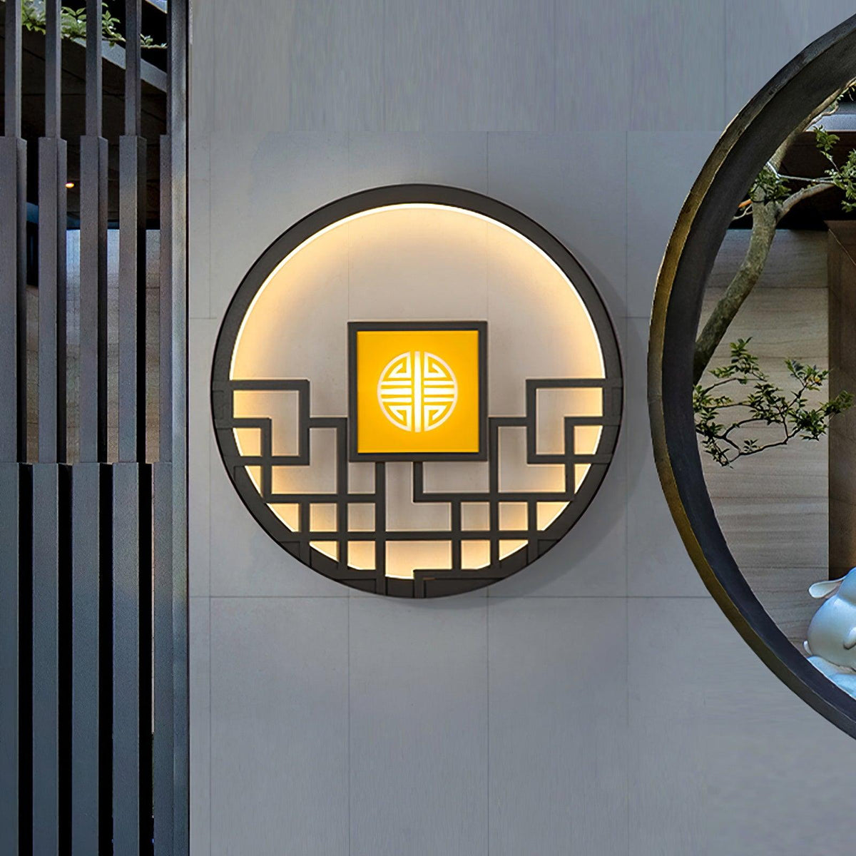 Round Outdoor Wall Light - view 2