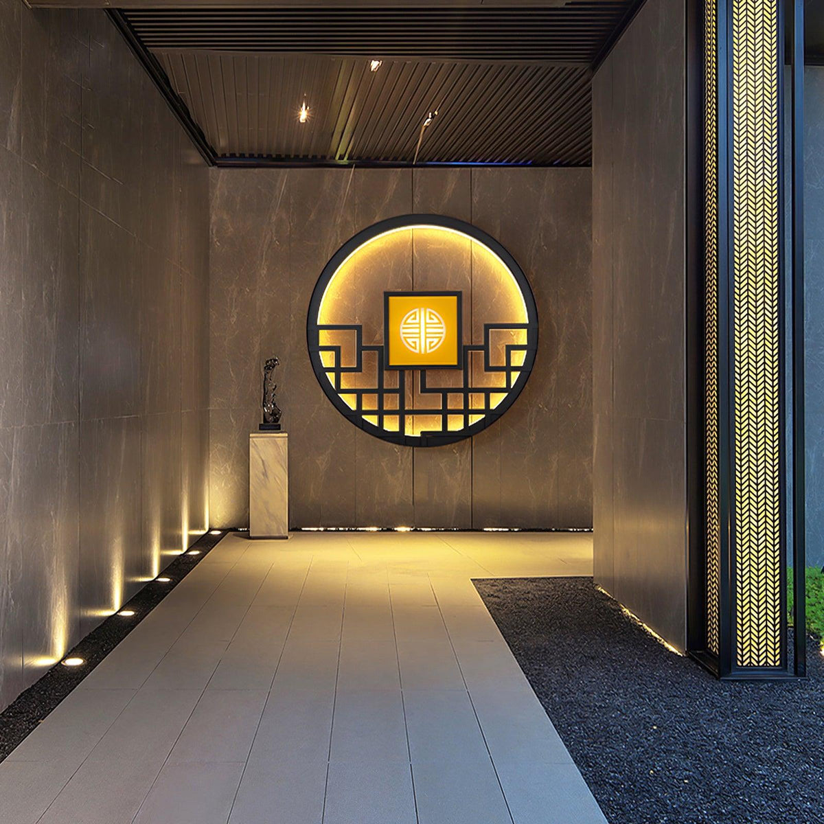 Round Outdoor Wall Light - view 8