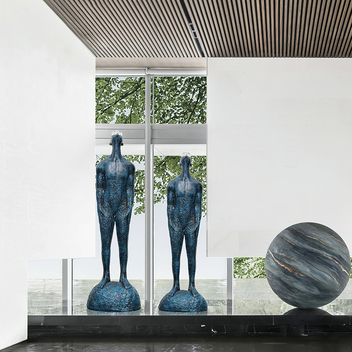Atlas Guardian Sculpture Floor Ornaments - view 10