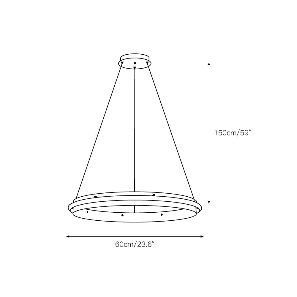 Aura Acrylic LED Chandelier - view 5