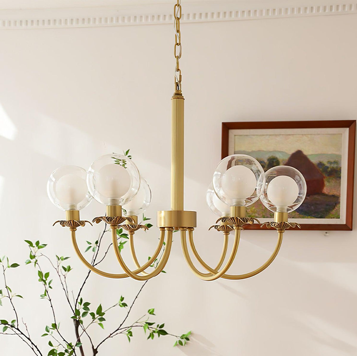 Aureate Radiance Glass Chandelier - view 27
