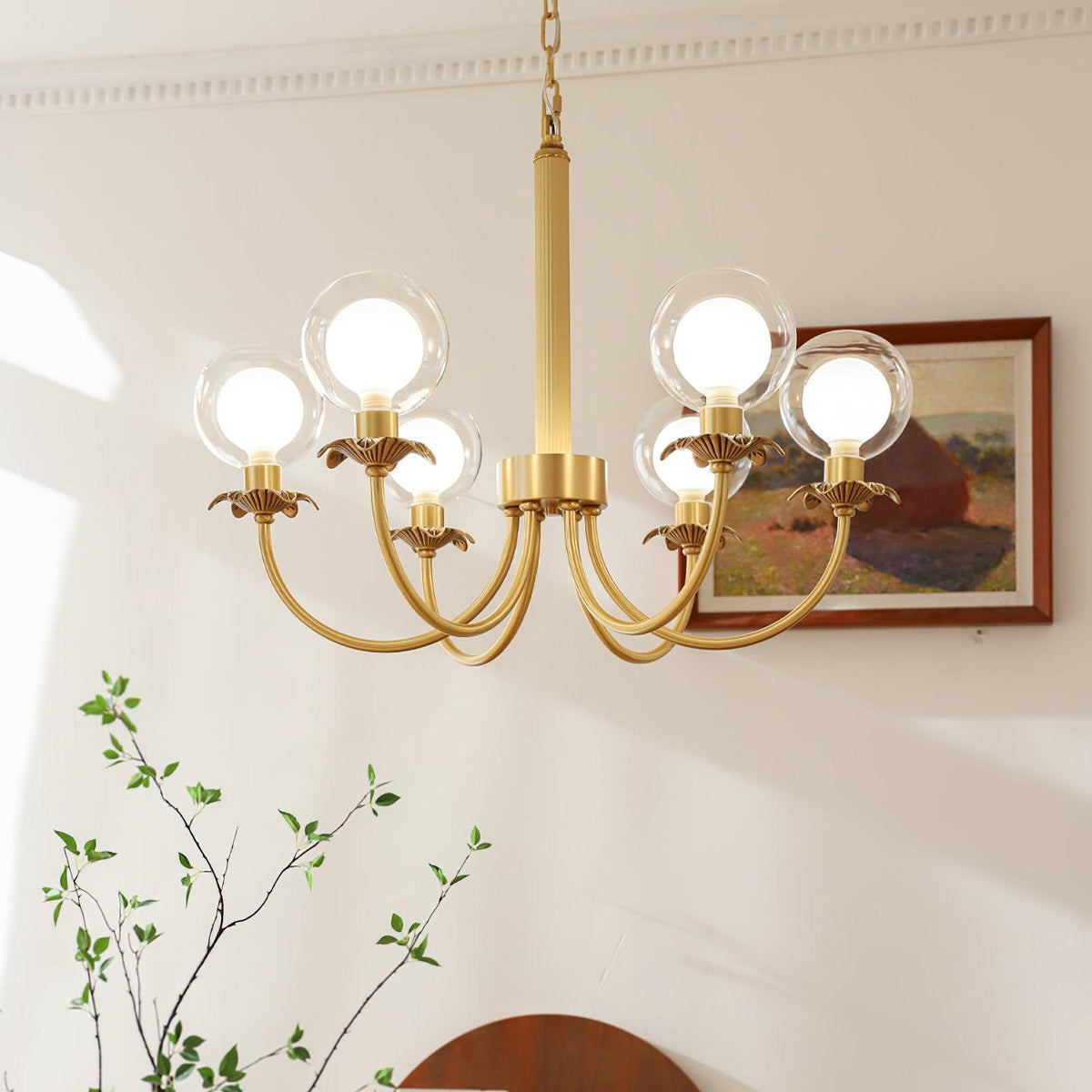Aureate Radiance Glass Chandelier - view 24