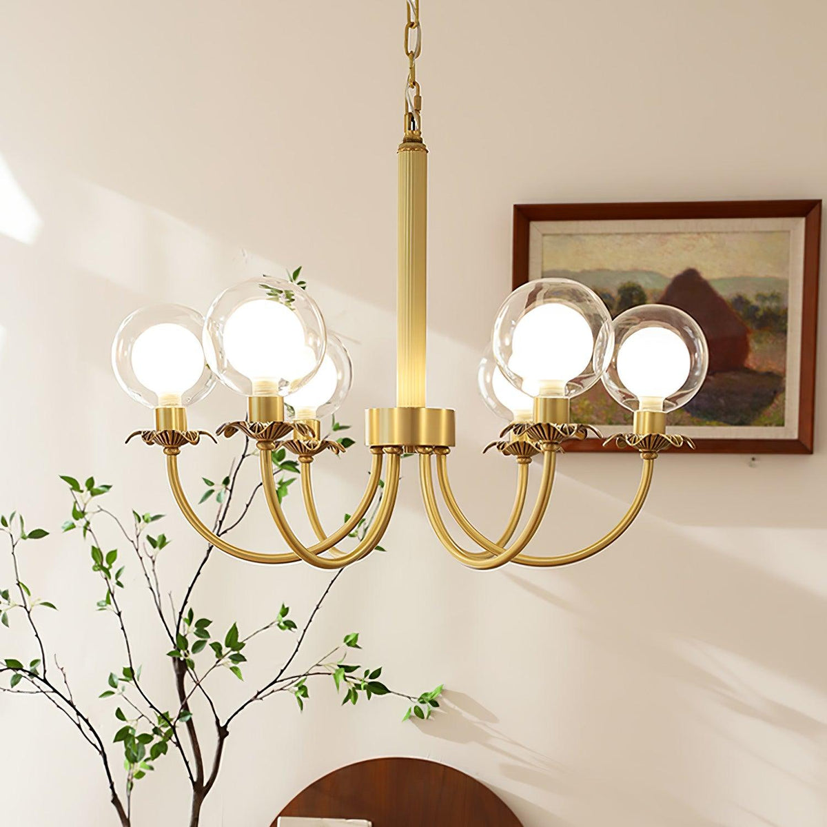 Aureate Radiance Glass Chandelier - view 3