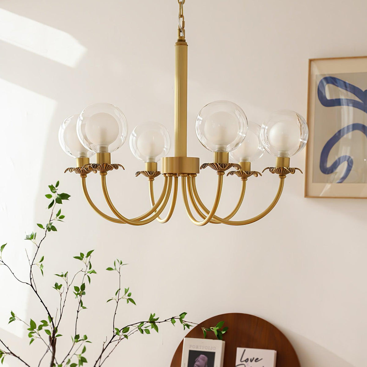 Aureate Radiance Glass Chandelier - view 26