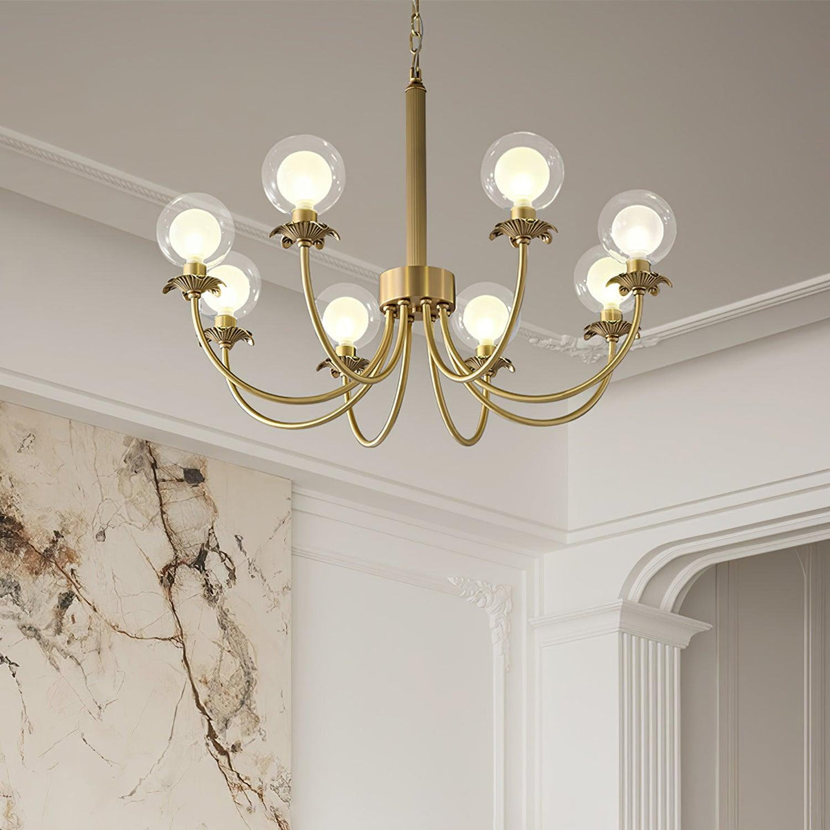 Aureate Radiance Glass Chandelier - view 15