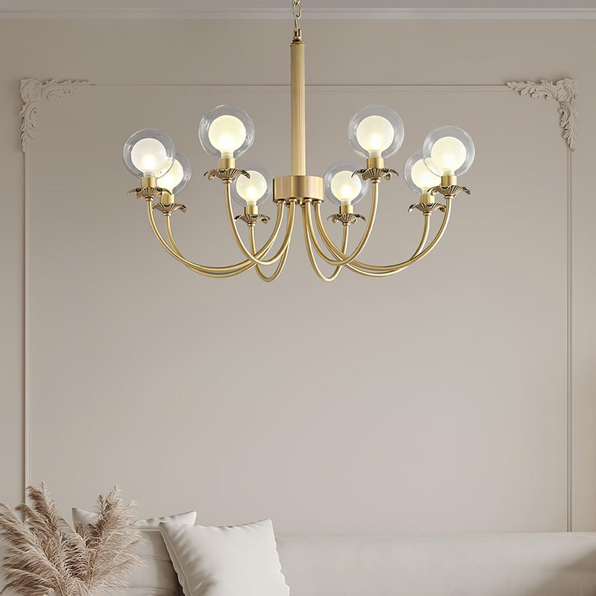 Aureate Radiance Glass Chandelier - view 12