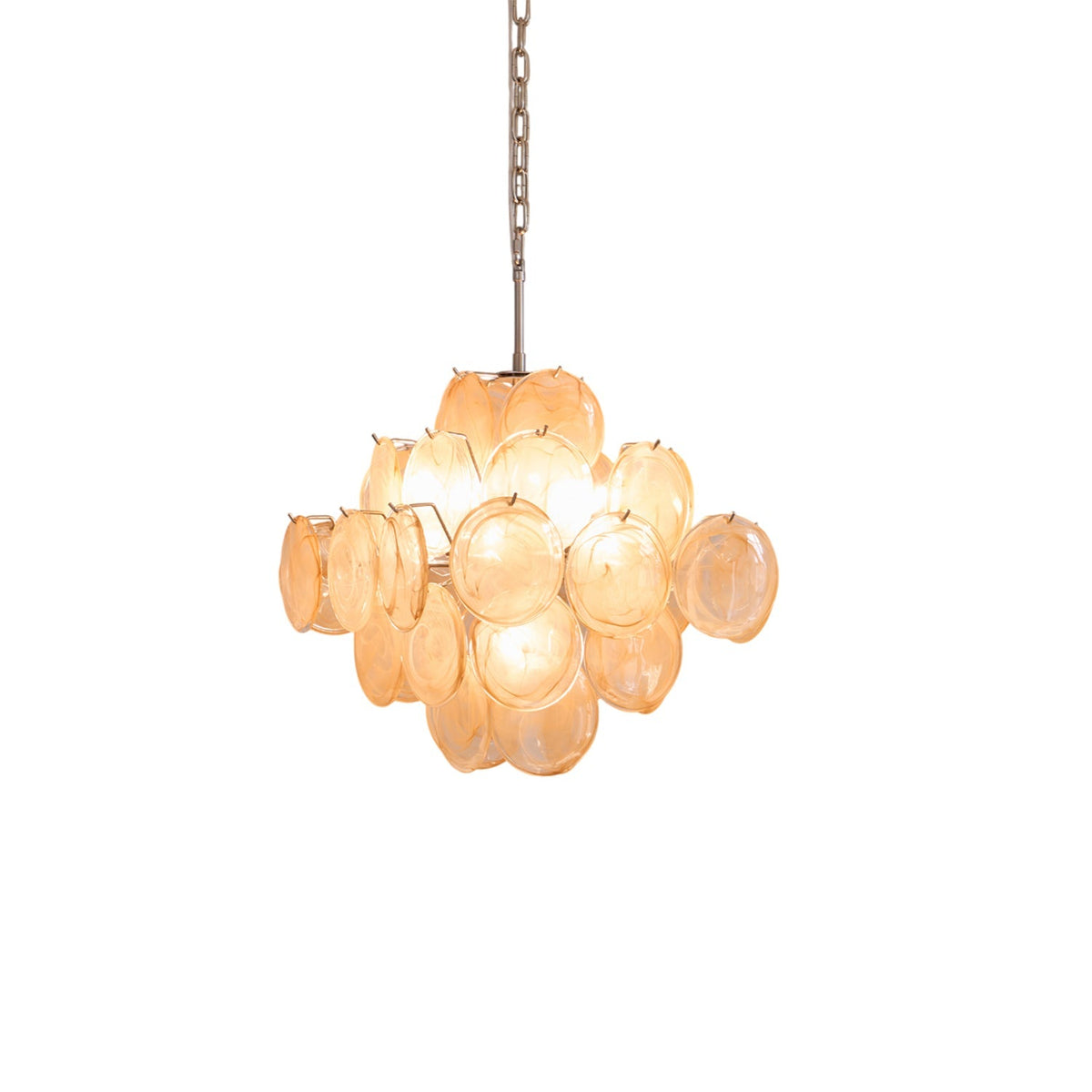 Aurelia Apricot Murano Glass Chandelier LINDVEIL