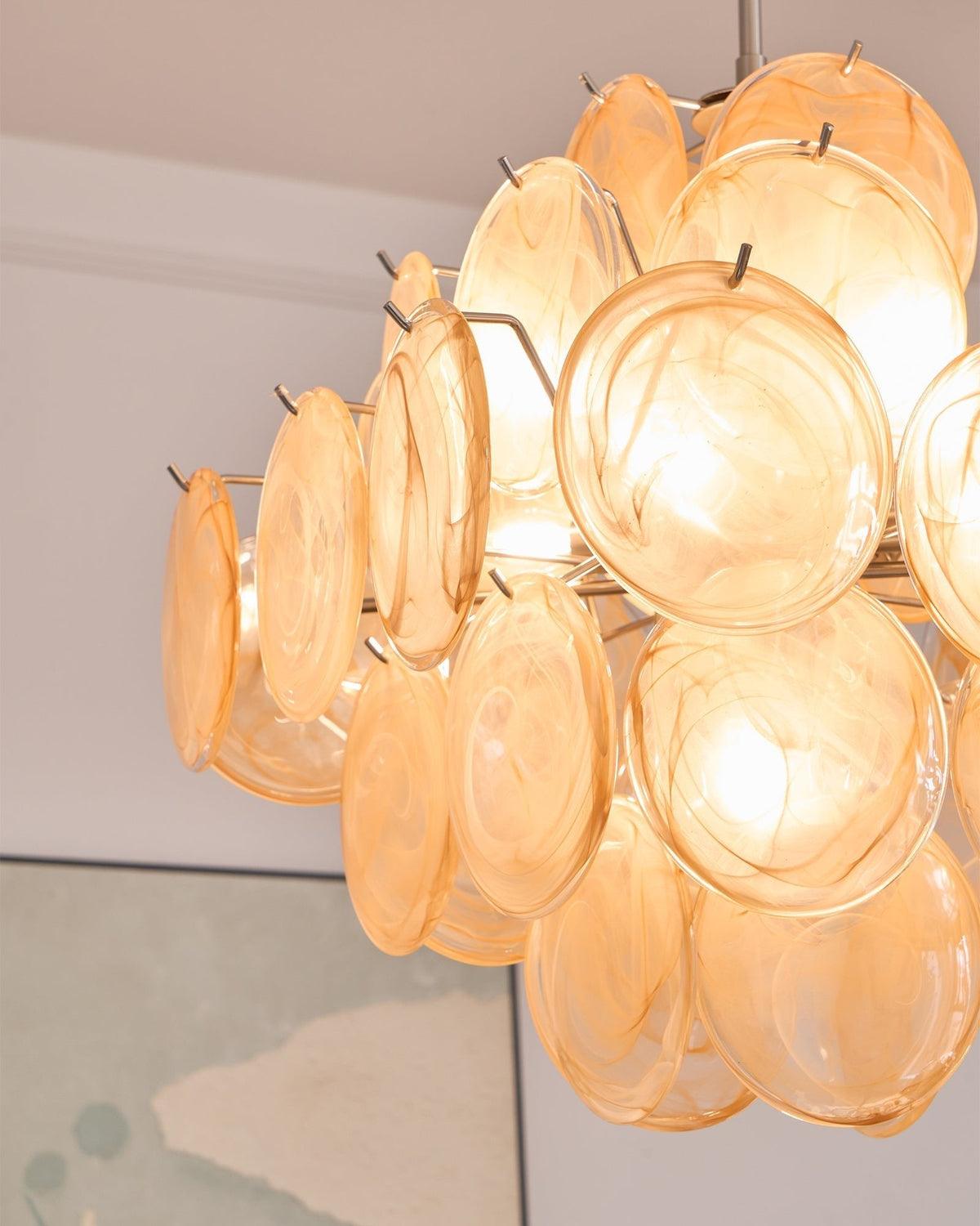 Aurelia Apricot Murano Glass Chandelier LINDVEIL