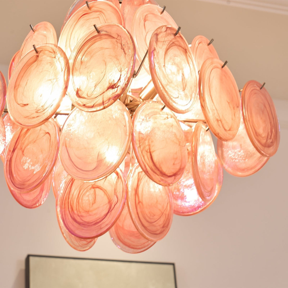 Aurelia Pink Murano Glass Chandelier - view 30