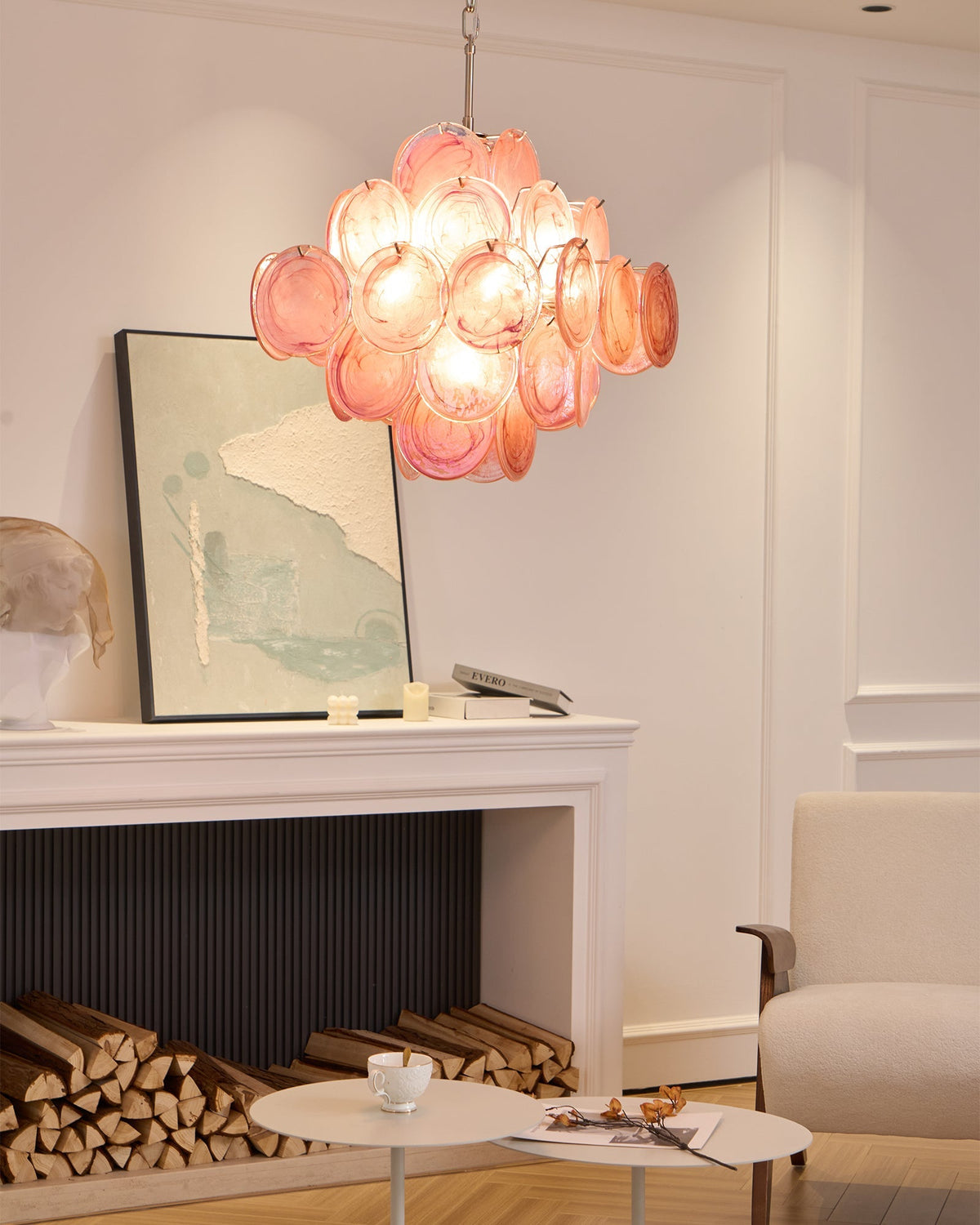 Aurelia Pink Murano Glass Chandelier - view 26