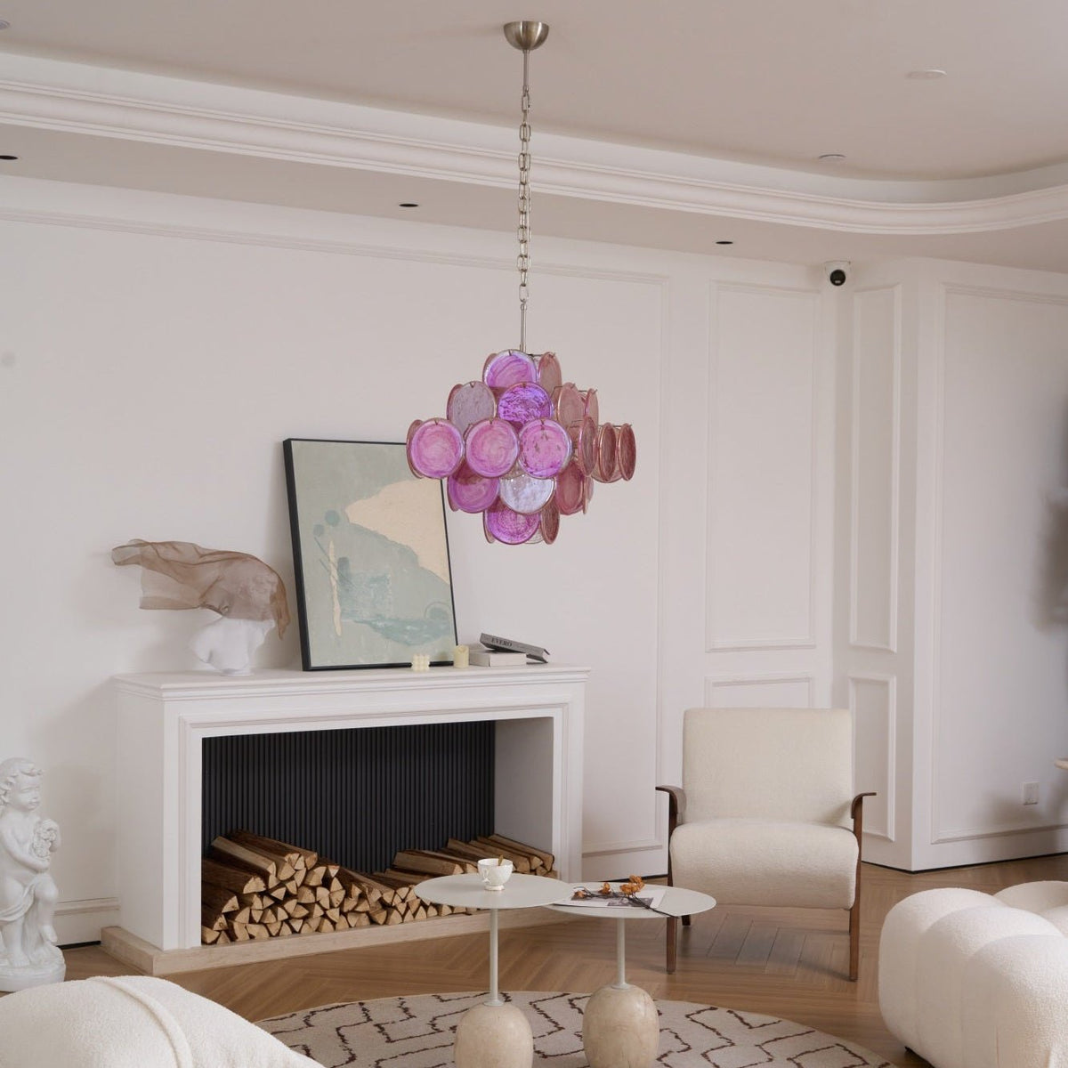 Aurelia Pink Murano Glass Chandelier - view 8
