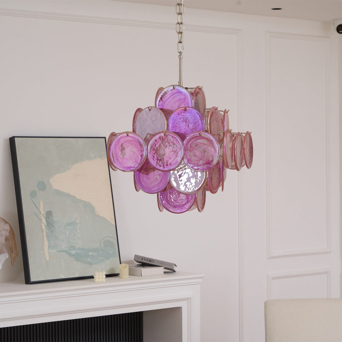 Aurelia Pink Murano Glass Chandelier - view 10