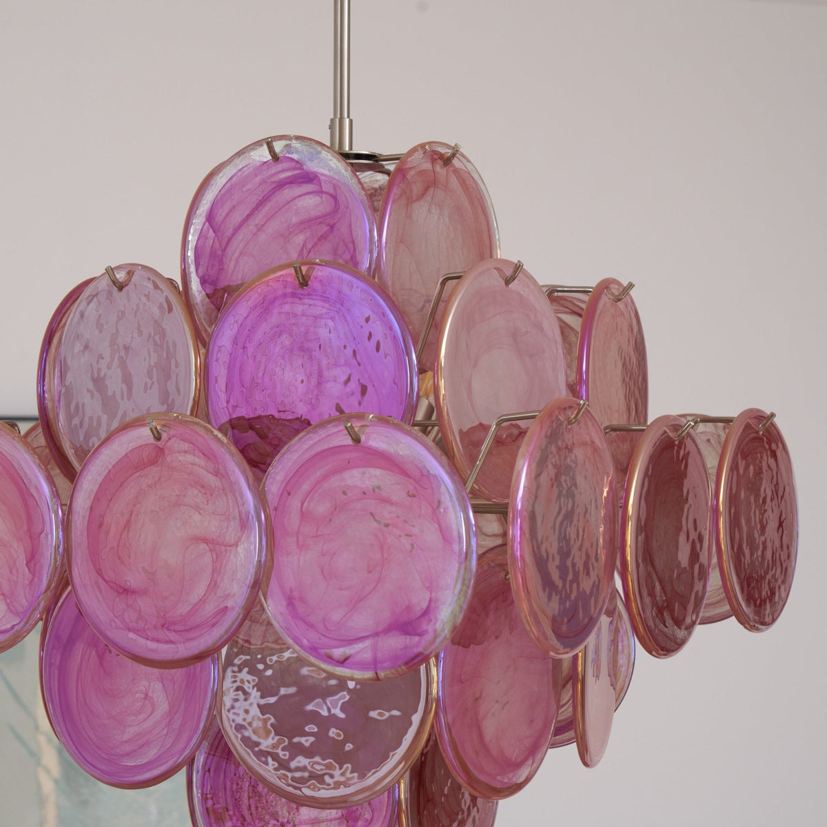 Aurelia Pink Murano Glass Chandelier - view 12