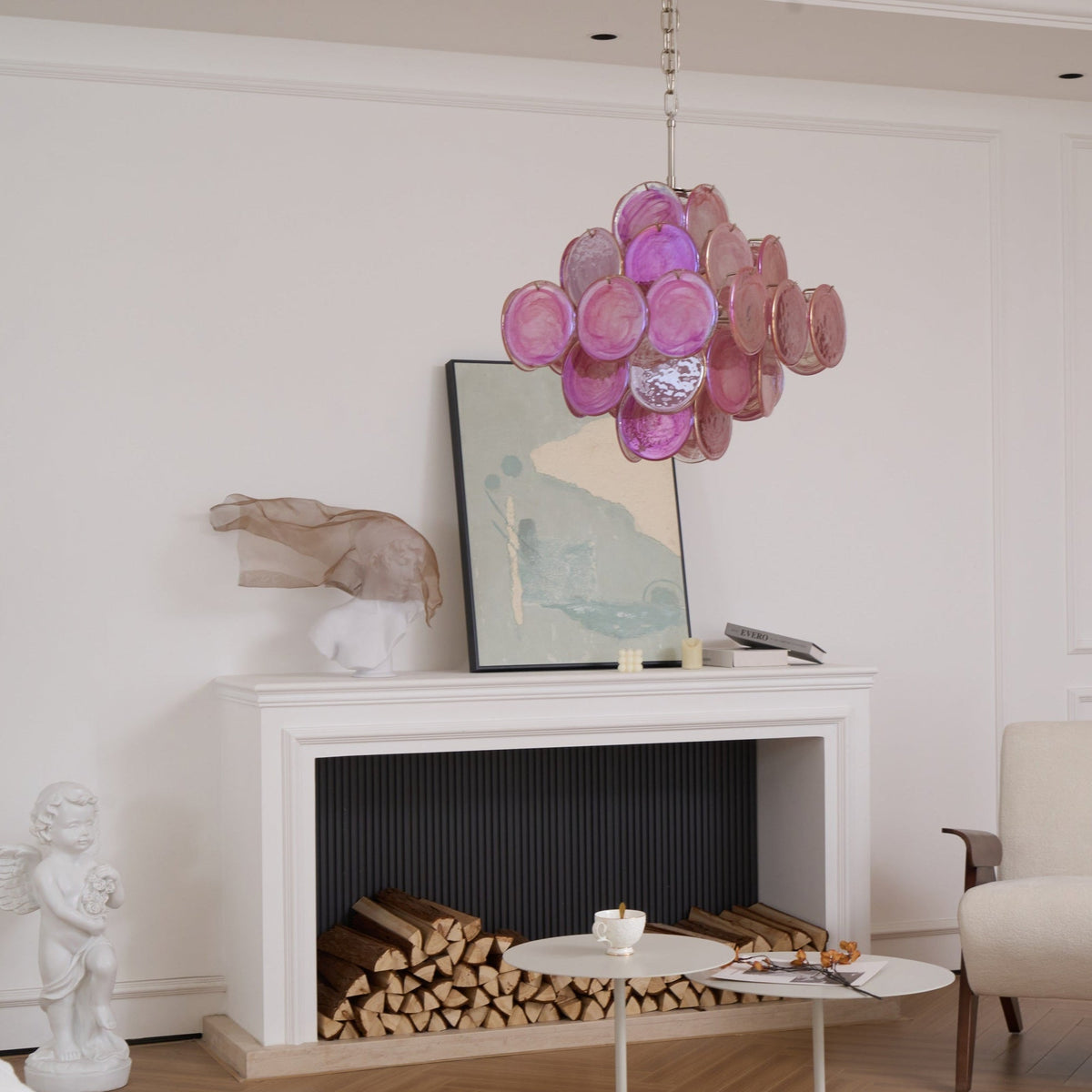 Aurelia Pink Murano Glass Chandelier - view 15