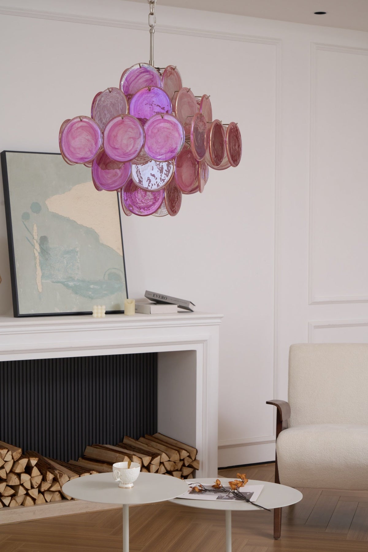 Aurelia Pink Murano Glass Chandelier - view 16