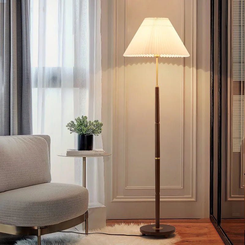 Axya Vintage Pleated Floor Lamp - view 12