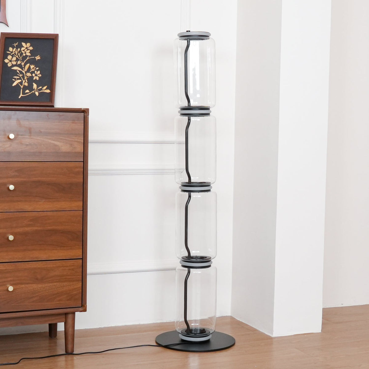 Bamboo Glass Floor Lamp - view 5