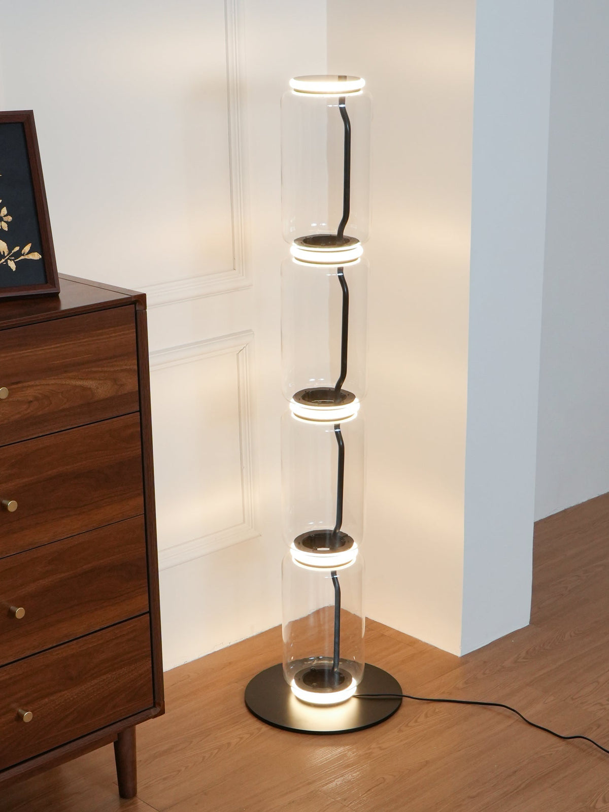 Bamboo Glass Floor Lamp - view 62