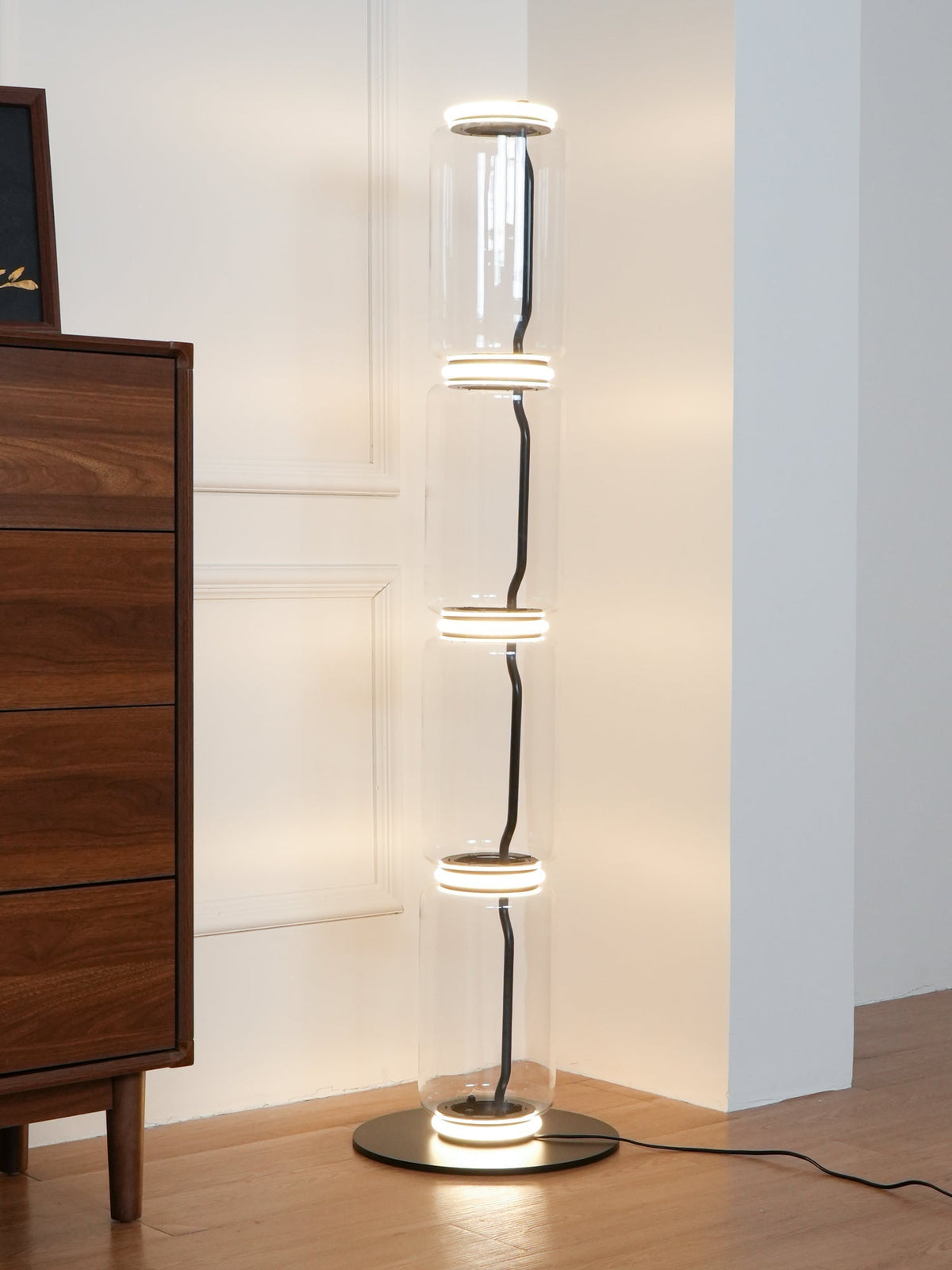 Bamboo Glass Floor Lamp - view 7
