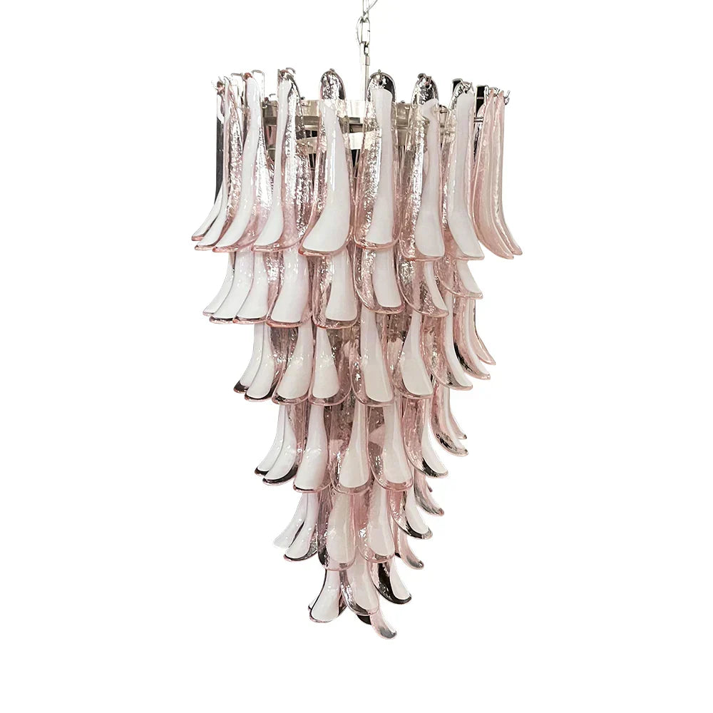 Petals Spiral Murano Pink Chandelier - view 20