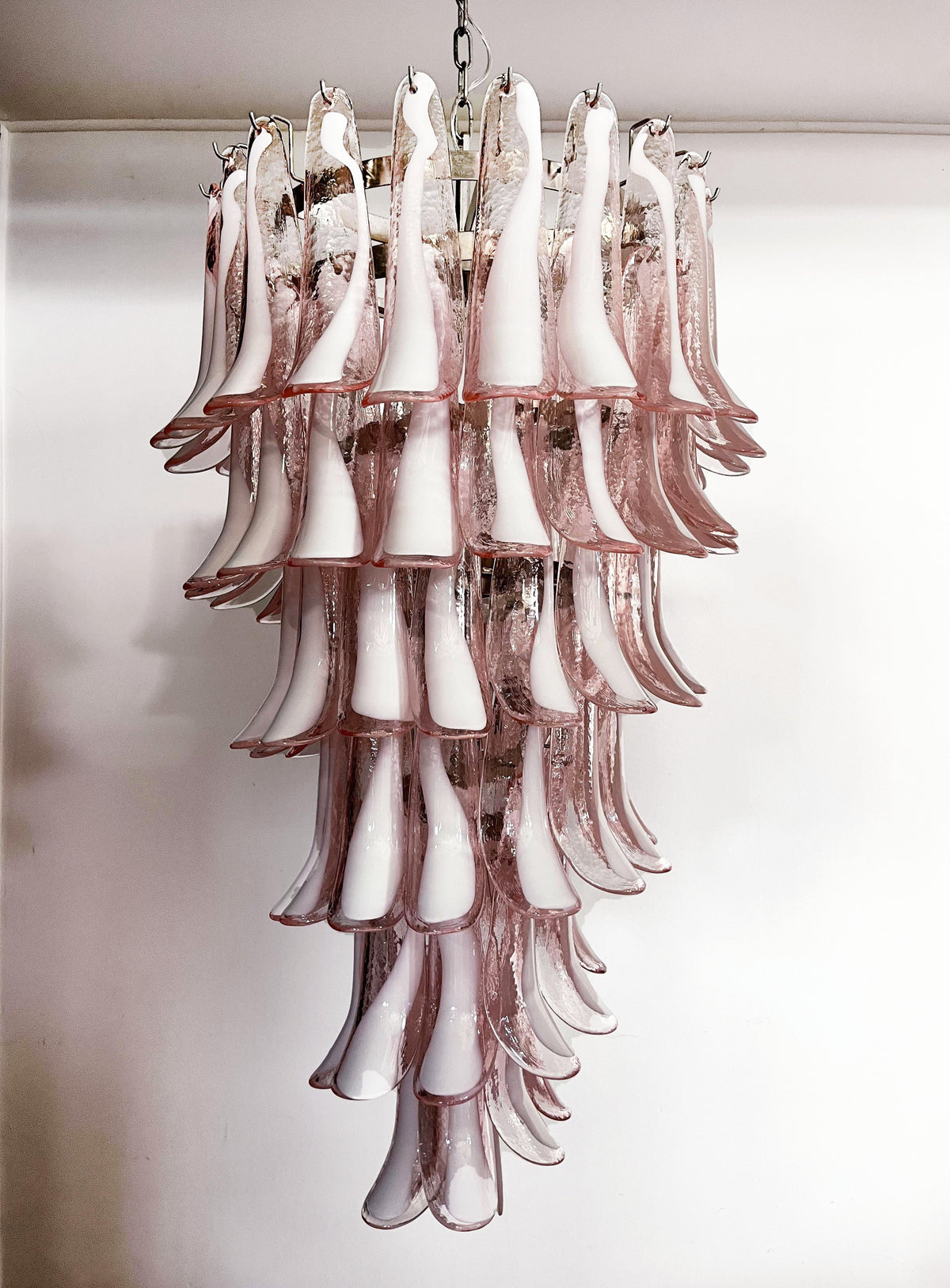 Petals Spiral Murano Pink Chandelier - view 15