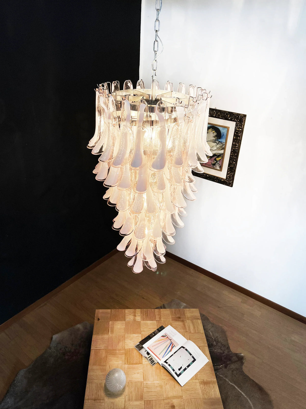 Petals Spiral Murano Pink Chandelier - view 7