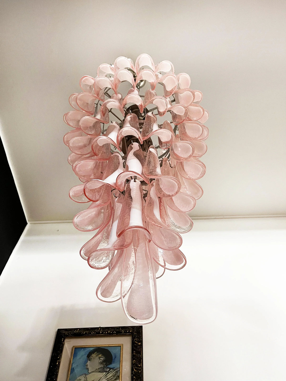 Petals Spiral Murano Pink Chandelier - view 13