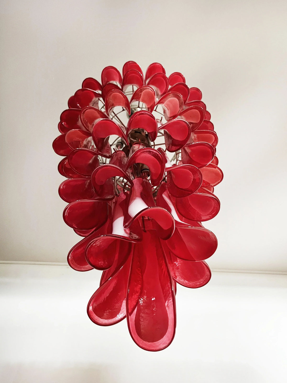 Petals Spiral Murano Red Chandelier - view 18