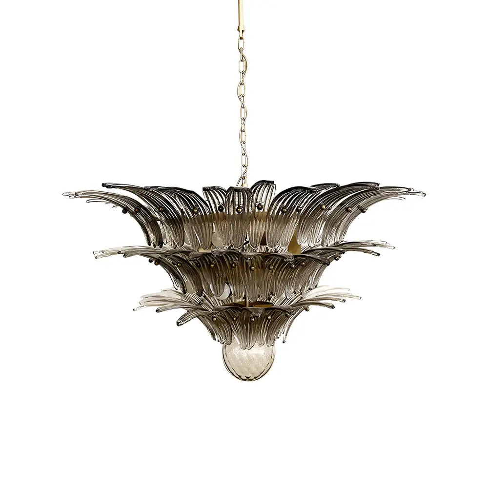 Beautifully Murano Palmette Smoked Chandelier - view 20