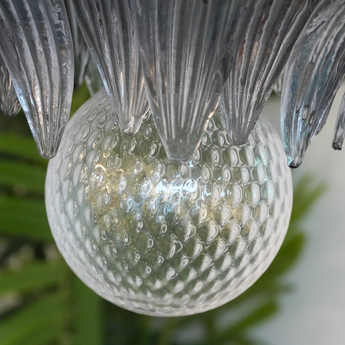 Beautifully Murano Palmette Smoked Chandelier - view 26
