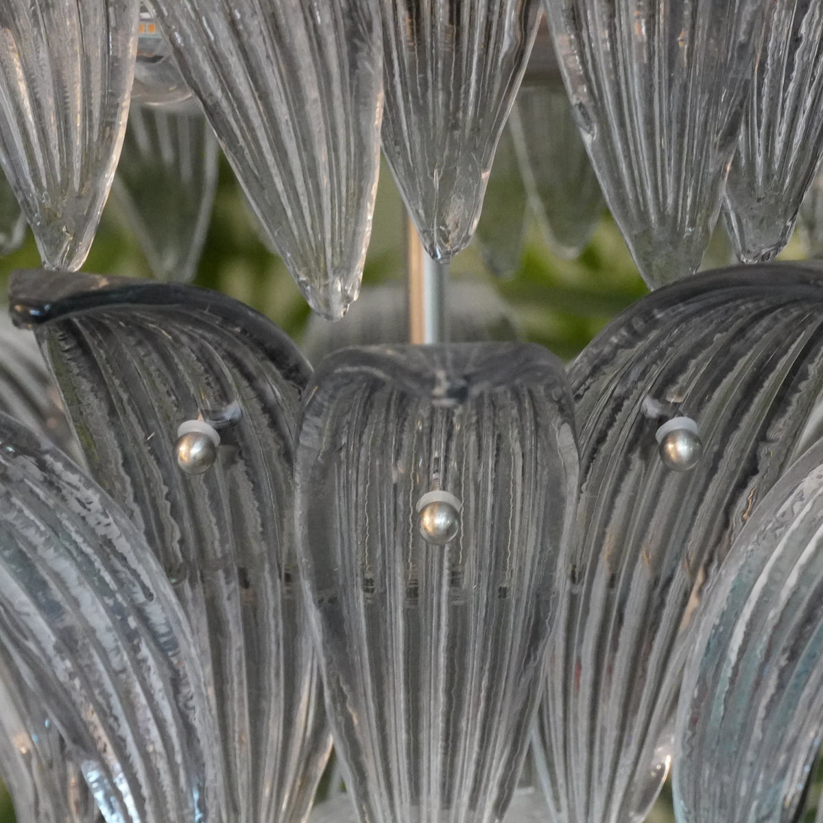Beautifully Murano Palmette Smoked Chandelier - view 23