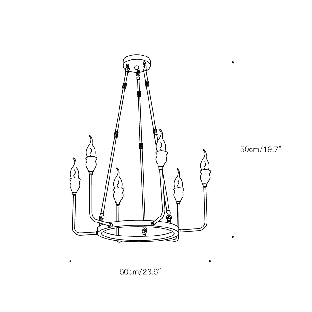 Berlin Candle Chandelier - view 5