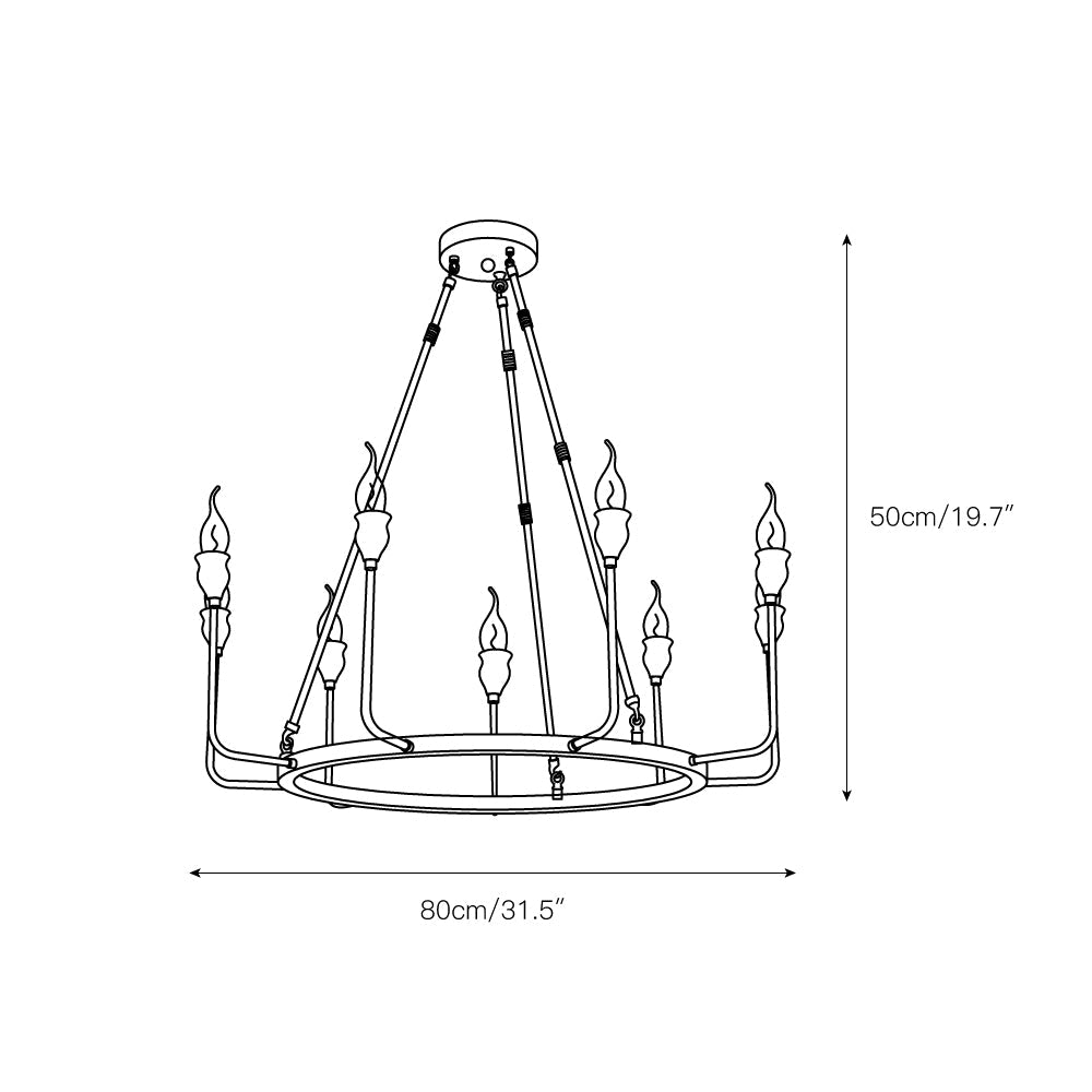 Berlin Candle Chandelier - view 6