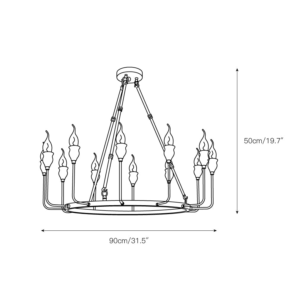 Berlin Candle Chandelier - view 7