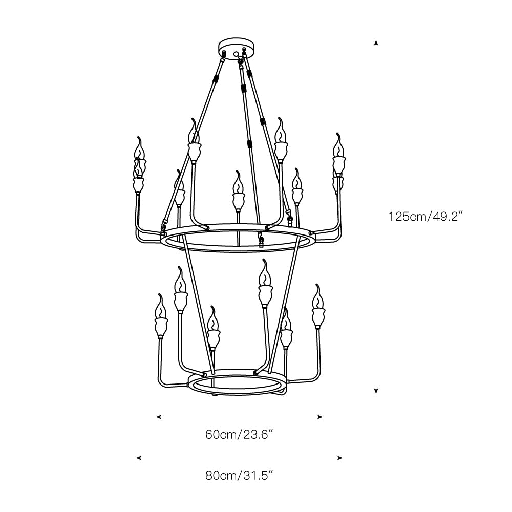 Berlin Candle Chandelier - view 8