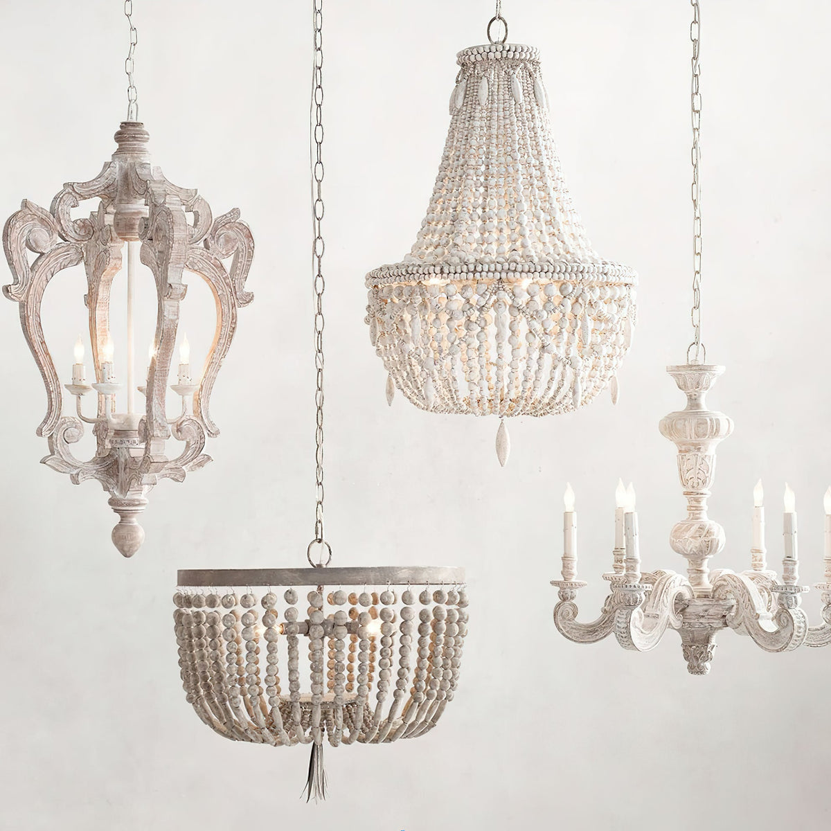 Betsey Wood Bead Chandelier - view 15