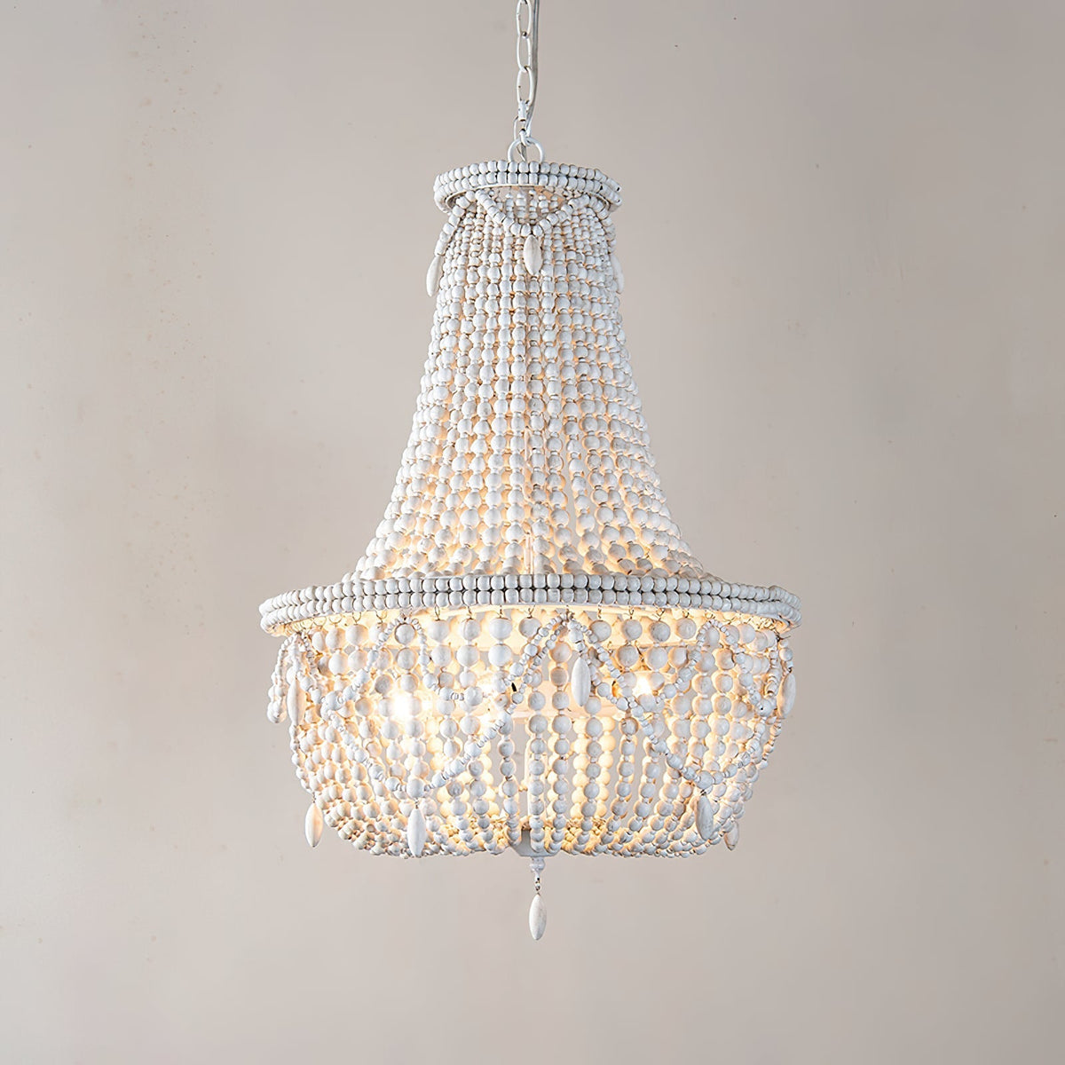 Betsey Wood Bead Chandelier - view 21