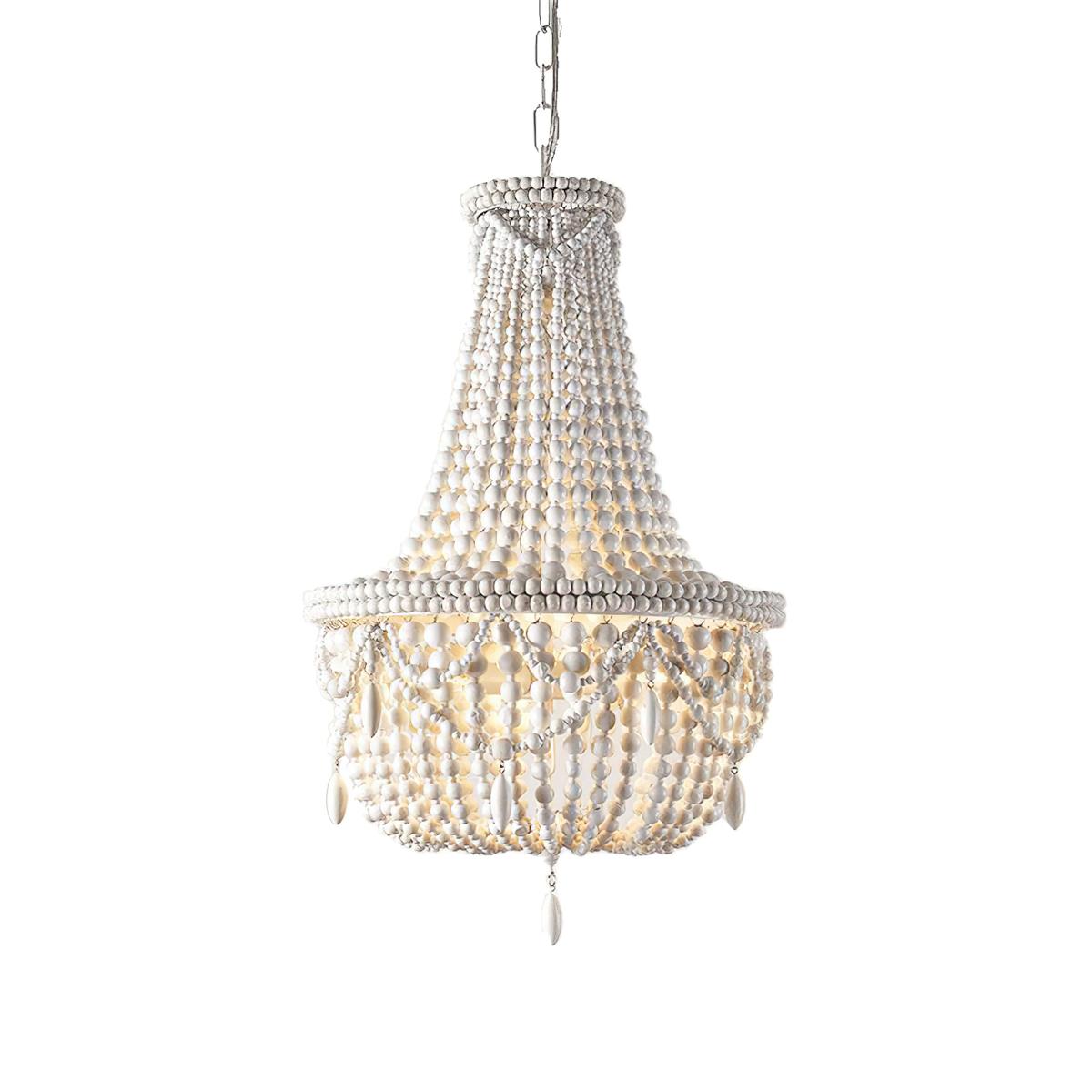 Betsey Wood Bead Chandelier - view 20