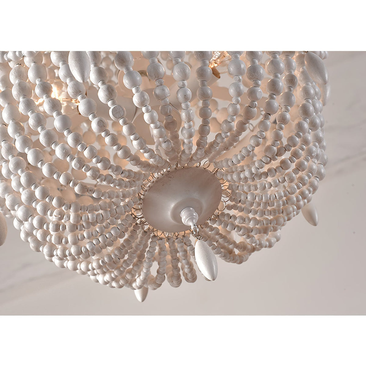 Betsey Wood Bead Chandelier - view 26