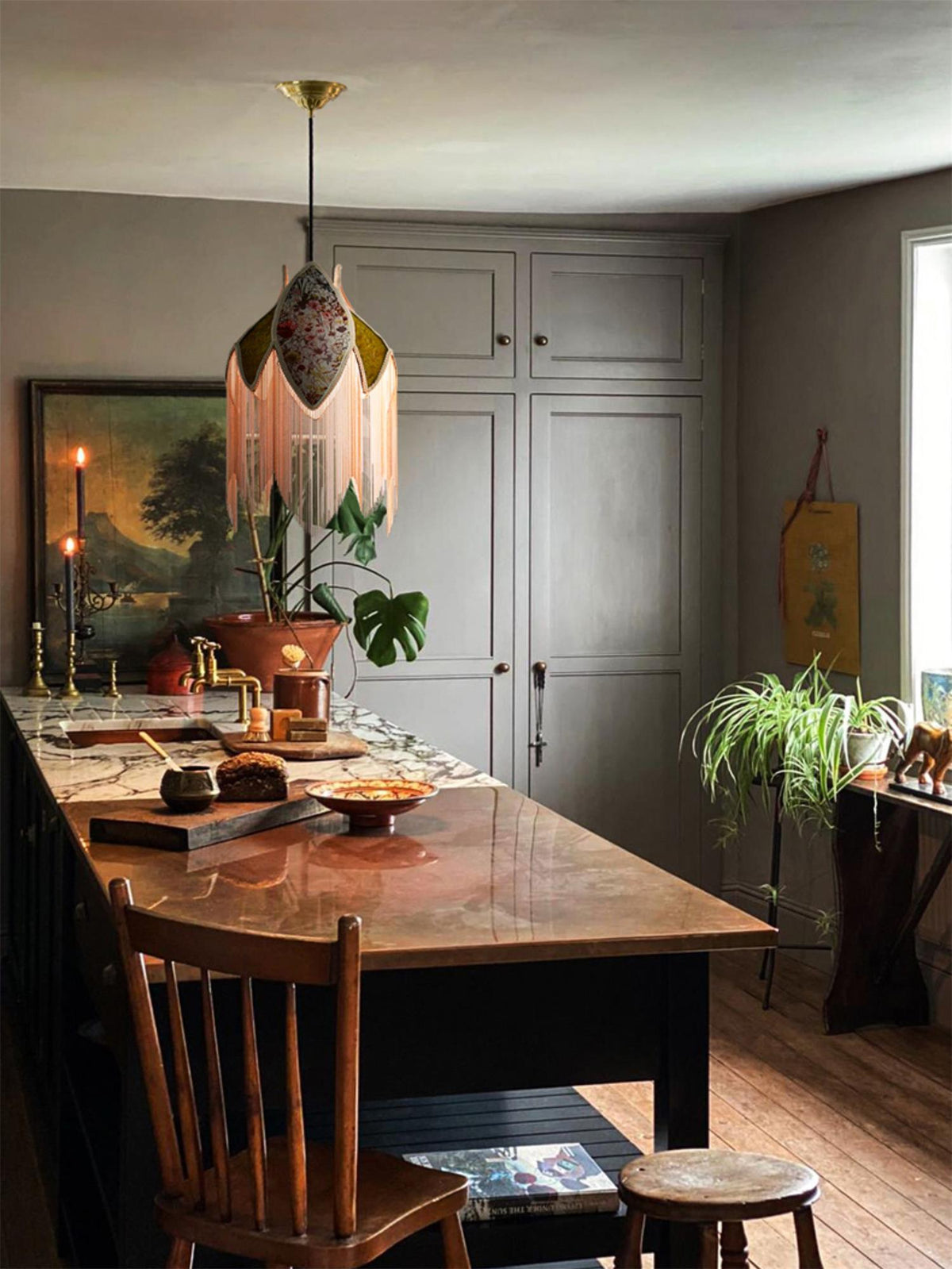 Bette Fringed Pendant Lamp - view 9