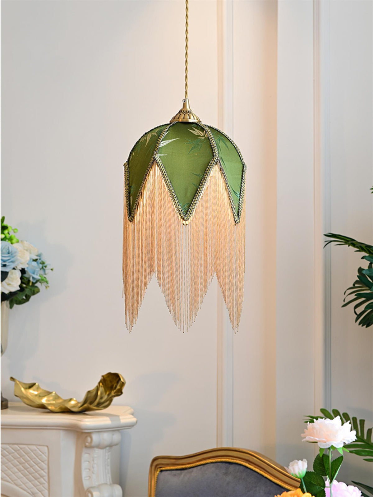 Bette Fringed Pendant Lamp - view 10