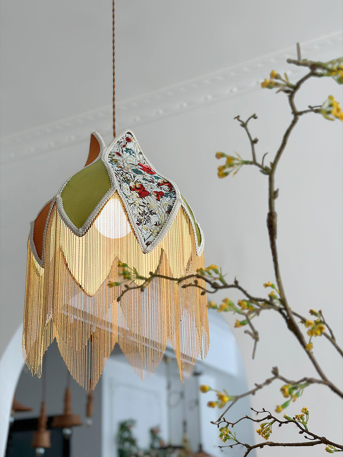 Bette Fringed Pendant Lamp - view 11